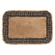 Burlap Natural w/ Black Check Bathmat 20x30