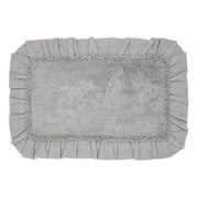 Burlap Dove Grey Bathmat 20x30