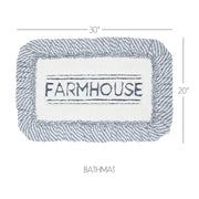 Sawyer Mill Blue Farmhouse Bathmat 20x30