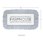 Sawyer Mill Blue Farmhouse Bathmat 27x48