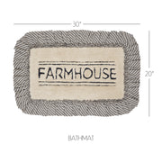 Sawyer Mill Charcoal Farmhouse Bathmat 20x30