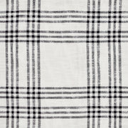 Black Plaid Queen Coverlet 94x94