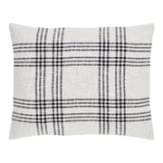 Black Plaid Standard Sham 21x27