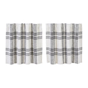 Black Plaid Tier Set of 2 L24xW36