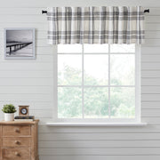 Black Plaid Valance 19x90