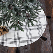 Black Plaid Tree Skirt 48