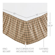 Cider Mill King Bed Skirt 78x80x16