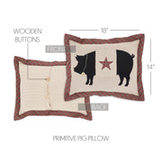 Cider Mill Primitive Pig Pillow 14x18