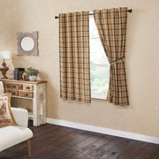 Cider Mill Plaid Short Panel Set of 2 63x36