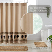 Cider Mill Primitive Pig Shower Curtain 72x72