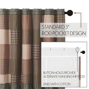 Crosswoods Patchwork Shower Curtain 72x72