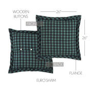 Pine Grove Fabric Euro Sham 26x26
