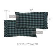 Pine Grove King Pillow Case Set of 2 21x40