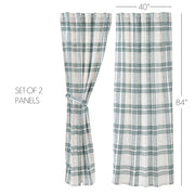 Pine Grove Plaid Panel Set of 2 84x40