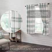 Pine Grove Plaid Short Panel Set of 2 63x36