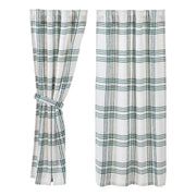 Pine Grove Plaid Short Panel Set of 2 63x36