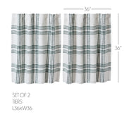 Pine Grove Plaid Tier Set of 2 L36xW36