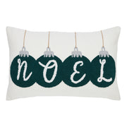 Pine Grove Plaid Noel Ornament Pillow 14x22