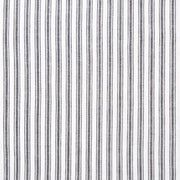 Sawyer Mill Black Ticking Stripe Twin Bed Skirt 39x76x16