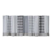 Sawyer Mill Black Patchwork Valance 19x60