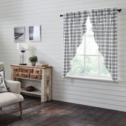 Sawyer Mill Black Plaid Prairie Short Panel Set of 2 63x36x18