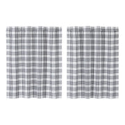 Sawyer Mill Black Plaid Tier Set of 2 L36xW36