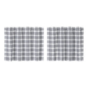 Sawyer Mill Black Plaid Tier Set of 2 L24xW36