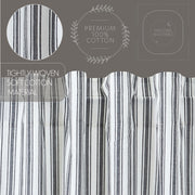 Sawyer Mill Black Ticking Stripe Prairie Long Panel Set of 2 84x36x18