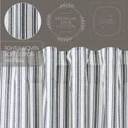 Sawyer Mill Black Ticking Stripe Prairie Swag Set of 2 36x36x18