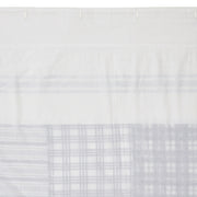 Sawyer Mill Black Stenciled Patchwork Shower Curtain 72x72
