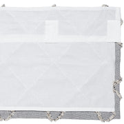 Frayed Lattice Creme & Black Valance 16x60