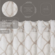 Frayed Lattice Oatmeal Tier Set of 2 L24xW36