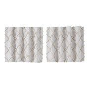 Frayed Lattice Oatmeal Tier Set of 2 L24xW36