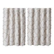 Frayed Lattice Oatmeal Tier Set of 2 L36xW36