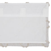 Frayed Lattice Oatmeal Valance 16x60