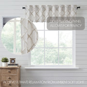 Frayed Lattice Oatmeal Valance 16x72