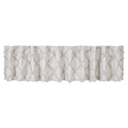 Frayed Lattice Oatmeal Valance 16x90