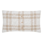 Wheat Plaid King Sham 21x37