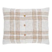 Wheat Plaid Standard Sham 21x27