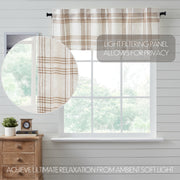 Wheat Plaid Valance 19x60