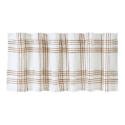 Wheat Plaid Valance 19x60