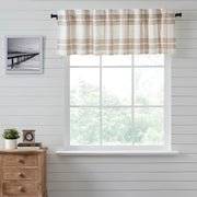 Wheat Plaid Valance 19x72