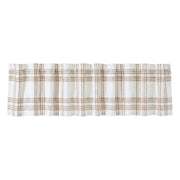 Wheat Plaid Valance 19x90