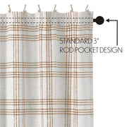 Wheat Plaid Shower Curtain 72x72