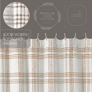 Wheat Plaid Shower Curtain 72x72