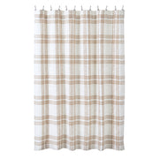 Wheat Plaid Shower Curtain 72x72