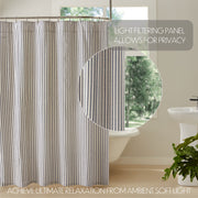 Kaila Ticking Stripe Shower Curtain 72x72