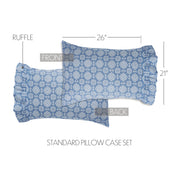 Jolie Ruffled Standard Pillow Case Set of 2 21x26+4