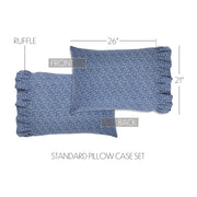 Celebration Ruffled Standard Pillow Case Set of 2 21x26+4