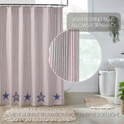 Celebration Applique Star Shower Curtain 72x72